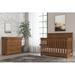 Child Craft Redmond Convertible Crib, Dresser & Dressing Kit 3-Piece Nursery Set Wood in Brown/Green | 45 H x 30.3 W x 56.5 D in | Wayfair