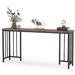 17 Stories 70.9 Inch Extra Long Sofa Table, Rustic Long Console Table, Narrow Entryway Table For Living Room, Hallway, Entryway in Black | Wayfair