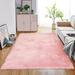 Pink 118.13 x 78.76 x 2.38 in Living Room Area Rug - Pink 118.13 x 78.76 x 2.38 in Area Rug - Mercer41 Rug, Faux Sheepskin Shag Rug, Home Style Sheepskin Rug, Area Rug For Bedroom Living Room Sheepskin | Wayfair