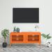 Latitude Run® TV Stand TV Unit Sideboard Home TV Console Media Unit Cupboard Steel Metal in Brown | 19.7 H x 41.3 W x 13.8 D in | Wayfair