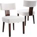 Corrigan Studio® Farmhouse Kitchen & Dining Room Chairs Set Of 2, Retro Velvet Upholstered Dining Chair w/ Hardwood Legs | Wayfair