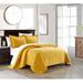 Red Barrel Studio® Cotton Blend Quilt Set Microfiber in Yellow | Queen Quilt + 2 Queen Shams | Wayfair CFA3EA9812A64FEB8014770E6E9AE100