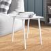 Wade Logan® Annaleisa Patio Side Table Aluminum in White | 15.75 H x 15.74 W x 15.74 D in | Wayfair 3C67DBD33E4F4B71BE8A8B6DFFE91893