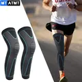 Manches de compression longues pour hommes et femmes jambes complètes genou basket-ball sport de