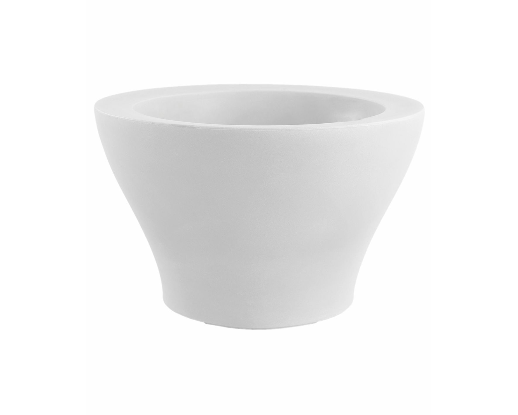 Vondom »CENTRO« Alto Outdoor Pflanzengefäß 14x9 cm / White / Lackiert Hochglanz Image