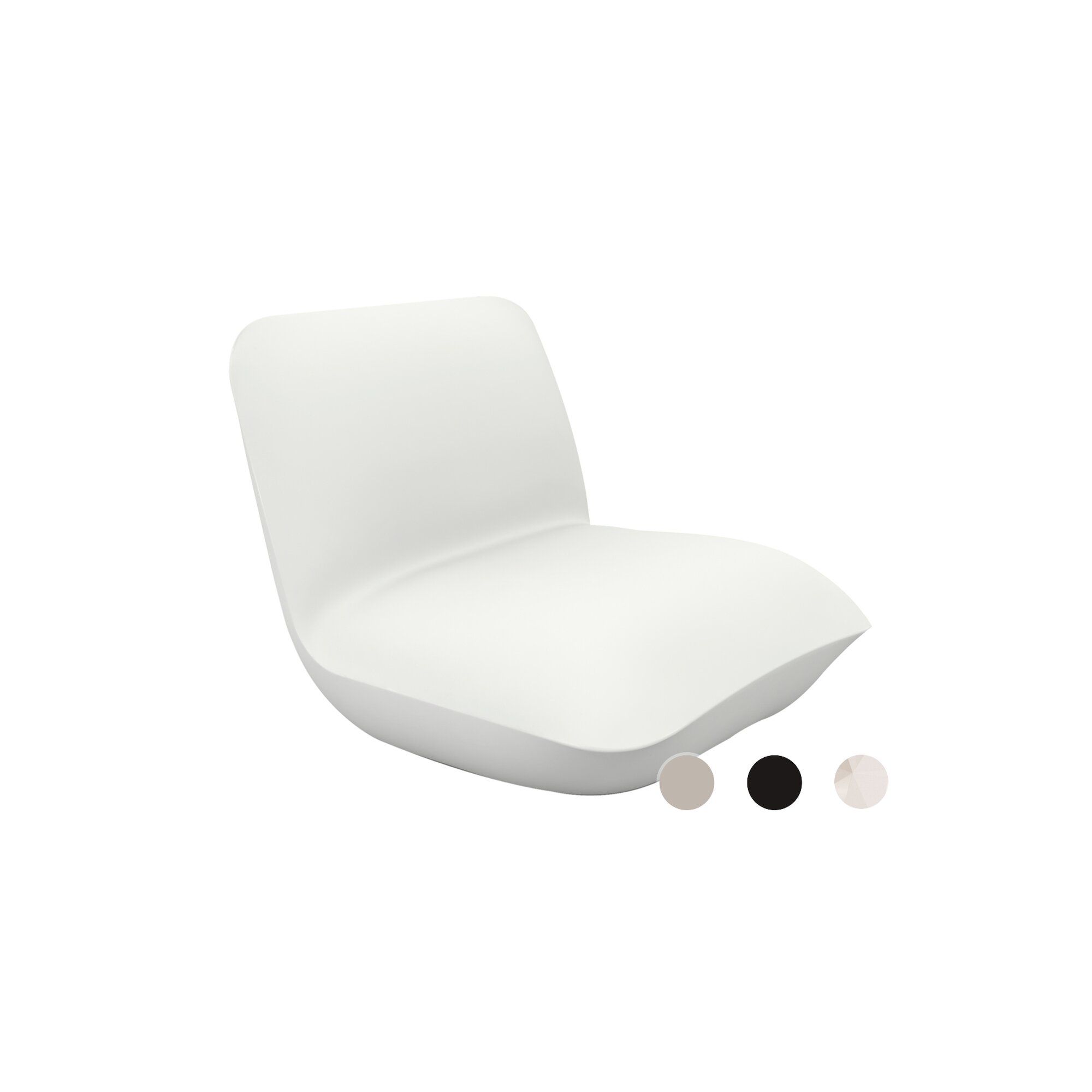 Vondom »PILLOW« Outdoor Lounge Sessel Ecru / Lackiert Hochglanz
