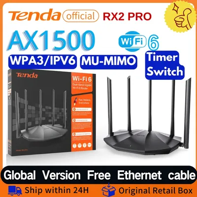 Tenda-Routeur Wi-Fi 6 Gigabit AX1500 jas2 Pro 1500mbps répéteur sans fil à bande pour touristes