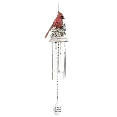 Roman 80767 - 18"L WINDCHIME CARDINAL (14318) Lawn and Garden Wind Chimes