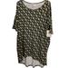 Lularoe Tops | Lularoe Irma S/S Tunic Top Tribal Green Gold Turquoise Brown Size Large Women’s | Color: Brown/Green | Size: L