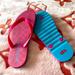 Coach Shoes | Coach 9 Pink Signature C Zak Rubber Sandal Flip Flop New No Tags 9 | Color: Pink | Size: 9