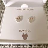 Disney Jewelry | Brand New Silver Toned Stud Disney Earrings Box Included | Color: Silver | Size: Os