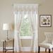 Wide Width Fairfield 5 Piece Window Curtain Set by Achim Home Décor in White (Size 55" W 63" L)