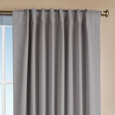 Ultimate Blackout Back Tab Curtain Panel, 56 x 96, Dark Gray