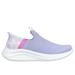 Skechers Girl's Slip-Ins: Ultra Flex 3.0 - Colory Wild Sneaker | Size 2.0 | Lavender | Textile | Machine Washable