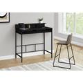 "Computer Desk / Home Office / Standing / Storage Shelves / 48""L / Work / Laptop / Metal / Laminate / Black / Contemporary / Modern - Monarch Specialties I 7700"