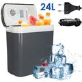 Kühlbox Elektrischer Kühler und Wärmer 24 Liter Kühlboxen mit Tragbarem Automatikgriff 230V ac 12V