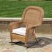 Sea Pines Outdoor Wicker Rocking Chair with Cushion