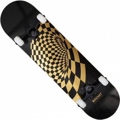 Rocket Vortex Foil Gold 8" Skateboard RKT-COM-1553