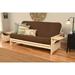 Copper Grove Dixie Futon Set in Antique White Wood with Innerspring Mattress