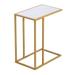 Marble Simple C-Side Table [30x48x61cm] White - 11.8*18.9*24" inch