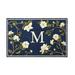 Magnolia Branch Door Mat - Blue, 30" x 48" Blue, N - Frontgate