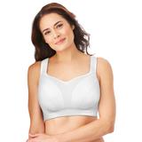 Plus Size Women's Limitless Wirefree Low-Impact Back Hook Bra by Comfort Choice in White (Size 38 DD)