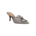 Wide Width Women's Mianna Clog Mule by J. Renee in Pewter (Size 8 W)