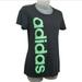 Adidas Tops | Adidas Short Sleeve Tee | Color: Gray/Green | Size: S