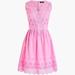 J. Crew Dresses | Dress J. Crew Pink Eyelet Dress Size 4 Pink Color Lined | Color: Pink | Size: 4