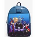 Disney Bags | Disney Backpack Villains Maleficent, Ursula | Color: Blue/Red | Size: Os