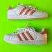 Adidas Shoes | Adidas Women's Classic Supertar White Chalk Coral Low Top Shoes Size 8.5 | Color: White | Size: 8.5