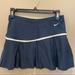 Nike Shorts | Navy Blue Nike Pleated Tennis Skirt Skort Dri-Fit Size Small | Color: Blue/White | Size: S