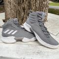 Adidas Shoes | Adidas Men Pro Bounce 2018 Basketball Shoes Grey And White | Color: Gray/Silver | Size: 8