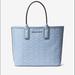 Michael Kors Bags | Michael Kors Jodie Small Logo Jacquard Tote Bag | Color: Blue | Size: Os