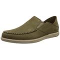 Clarks Herren Bratton Slip Hausschuh, Olive Nubuck, 43 EU