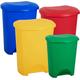 STORM TRADING GROUP Coloured 50 Litre Recycling Commercial Medical Utility Waste Trash Pedal Bins Hands Free Foot Pedal Operation Red, Yellow, Blue & Green (Blue, 2)