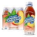 Diet Snapple Peach Tea, 16 fl oz recycled plastic bottle, 473ml - Pack of 24