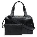 Travel Bag Women's Men's Sports Bag Women's Duffle Bag Weekender Women's Men's Travel Bag Leather Hand Luggage Bag, black