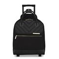 Ted Baker Luggage Albany ECO Collection, Lightweight 2 Wheeled Business Trolley Suitcase with Gold Hardware, Black