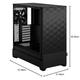 Fractal Design Pop Air Black – Solid – Honeycomb Mesh Front – Solid Side Panel - Three 120 mm Aspect 12 Fans Included – ATX High Airflow Mid Tower PC Gaming Case