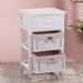One Drawer Nightstand with Two Removable Baskets