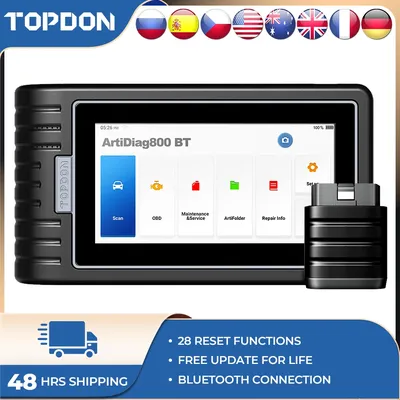 Topdon ArtiDiag800 BT Professional Car OBD2 Scanner Outil de diagnostic automobile Systèmes complets