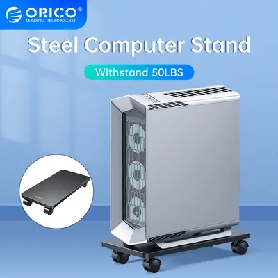 ORICO-Support d'unité centrale mobile en acier tour d'ordinateur support chariots avec
