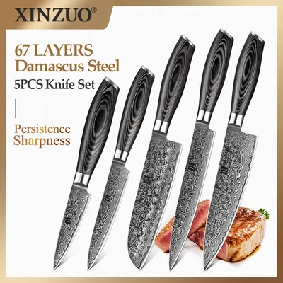XINZUO – ensemble de 5 couteaux ...