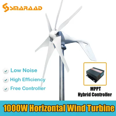 Éolienne haute efficacité 1000W énergie Alternative gratuite moulin à vent domestique et