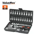 ValueMax-Ensembles d'outils à main pour la réparation automobile kit de tournevis à cliquet boîte