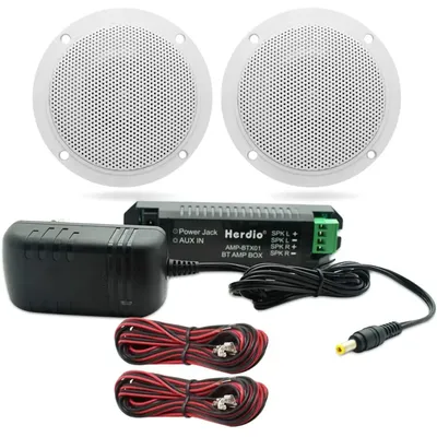 Herdio-Kit de haut-parleurs de plafond Bluetooth haut-parleur de charge étanche pour HOHome