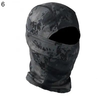 Foulard de randonnée unisexe imprimé camouflage masque de cyclisme en plein air cagoule
