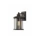 Luminaire Center - Applique murale IP54 Benson 1 Ampoule Bronze antique 36 Cm - Marron