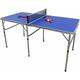 Table de ping-pong pliable portable - Avec filet - Cadre en alliage d'aluminium - Design stable